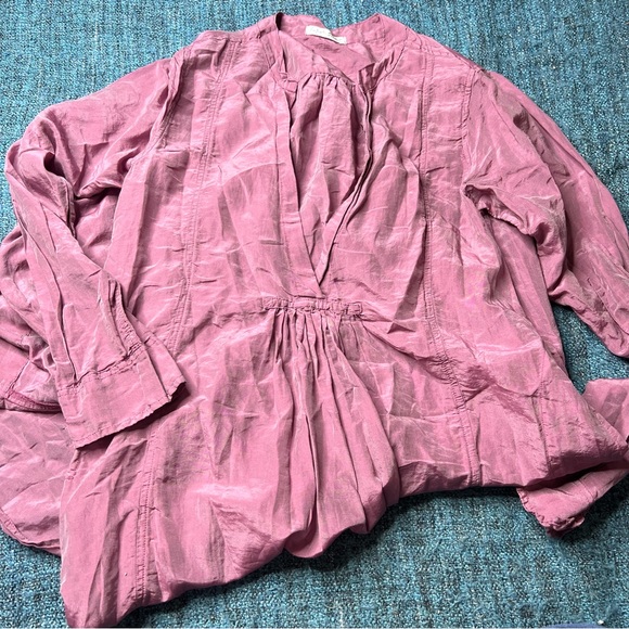 Free People x CP Shades Maike Tunic Peasant Dress Midi Length - Picture 2 of 6